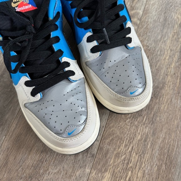 Nike SB x Instant Dunk Low Pro QS 2 Black and Blue Sneakers - Picture 3 of 14